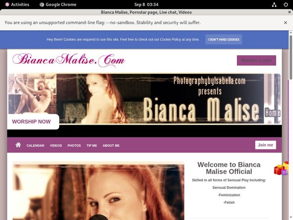 Biancamalise.modelcentro.com Free Tour