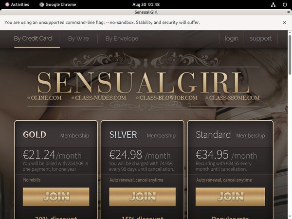Discount Sensualgirl.com Trial Membership