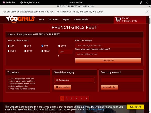 FRENCH GIRLS FEET Accounts For Free
