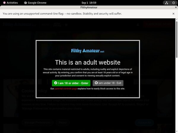 Filthy Amateur Membership Discounts