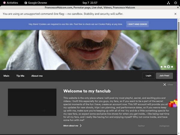 FrancescoMalcom.com Network Login