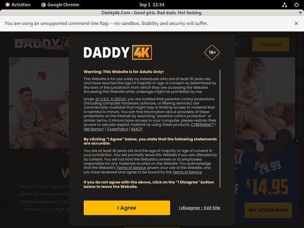 Free Account Daddy 4k Offer