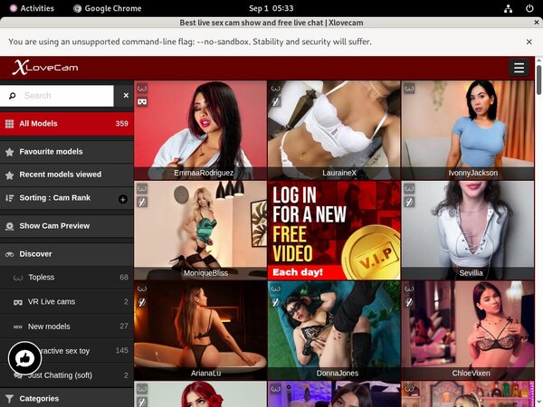 Free Account In X Love Cam