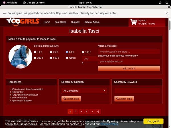 Free Isabella Tasci Account New