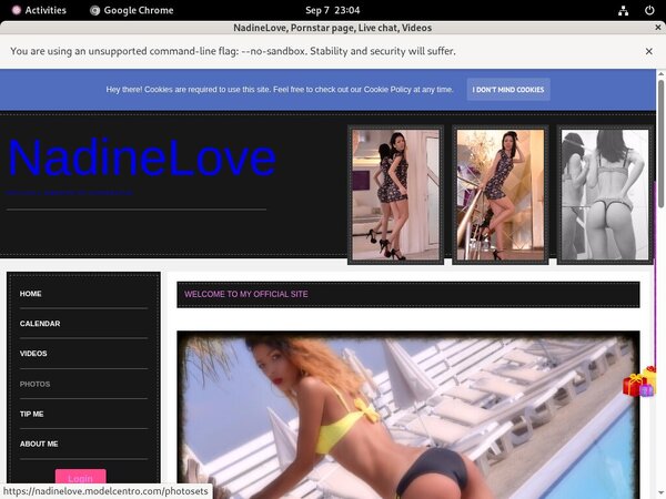 Free Nadinelove.modelcentro.com Hacked Login