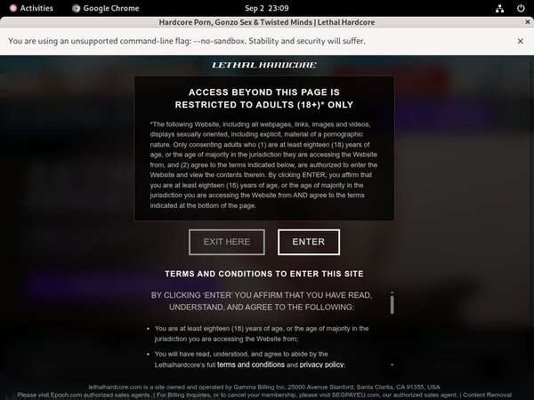 Lethal Hardcore Join