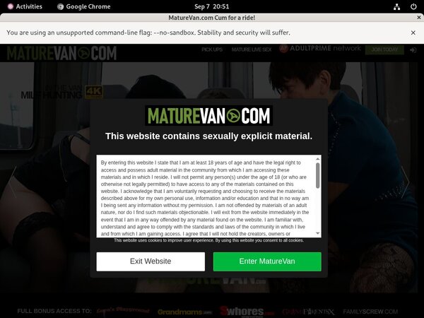 Mature Van 2018 Free