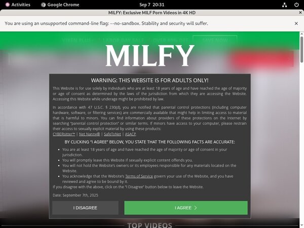 Milfy Credit Card