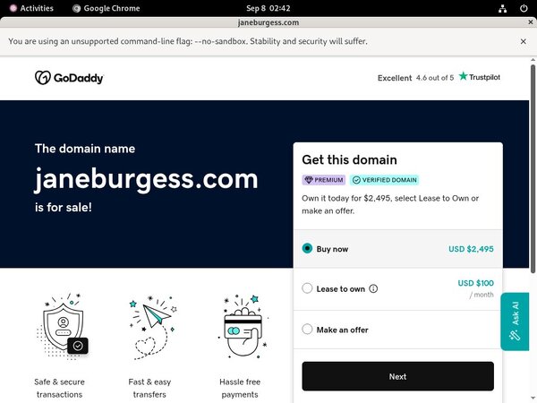Mobile Janeburgess.com Account