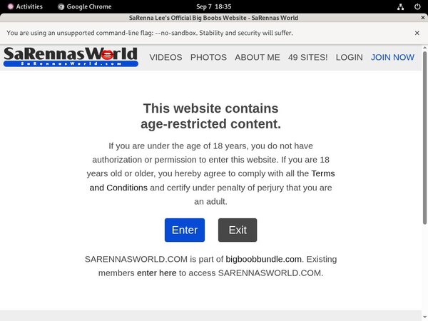 Sarennasworld.com Limited Rate