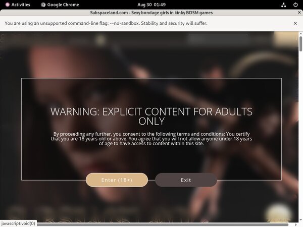 Subspaceland.com Password Info