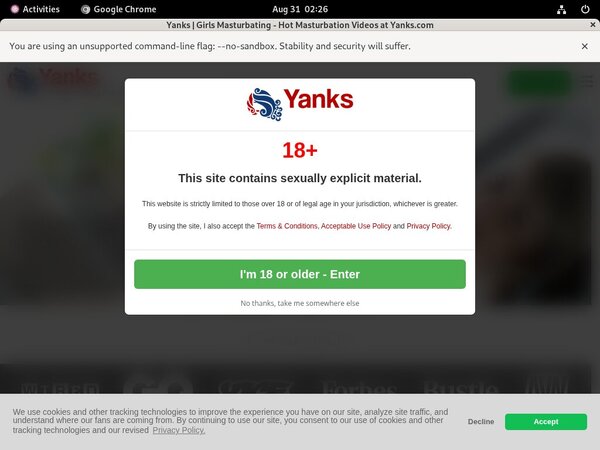 Yanks Logins 2018